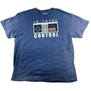 Nintendo Adult T-Shirt - In Total Control NES Controller Pic 2XL